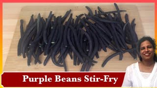 Purple Beans Stir-fry | Bonchi Varai | Tamil Recipe |English Subtitles