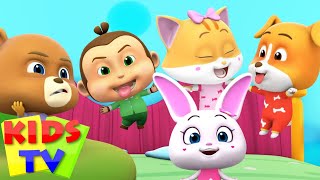 Five little Babies Jumping on The Bed | Loco Nuts Nursery Rhymes and baby songs | Kids tv