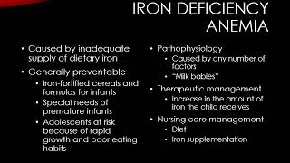 Pediatric Hematology Disorders