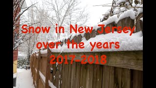 Snow in New Jersey in January in years past — 2017-2018