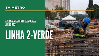 ACOMPANHE A EVOLUÇÃO DAS OBRAS DE EXPANSÃO DA LINHA 2-VERDE