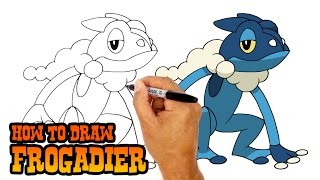 How to Draw Frogadier | Pokemon