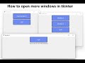 Create more windows with tkinter