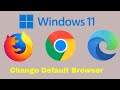 How to Change the Default Browser on Windows 11