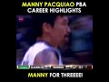 manny pacquiao pba career highlights