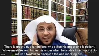 Great reward on the Day of Judgement for one who controls anger - Sheikh Dr Aziz bin Farhan Al Anzi