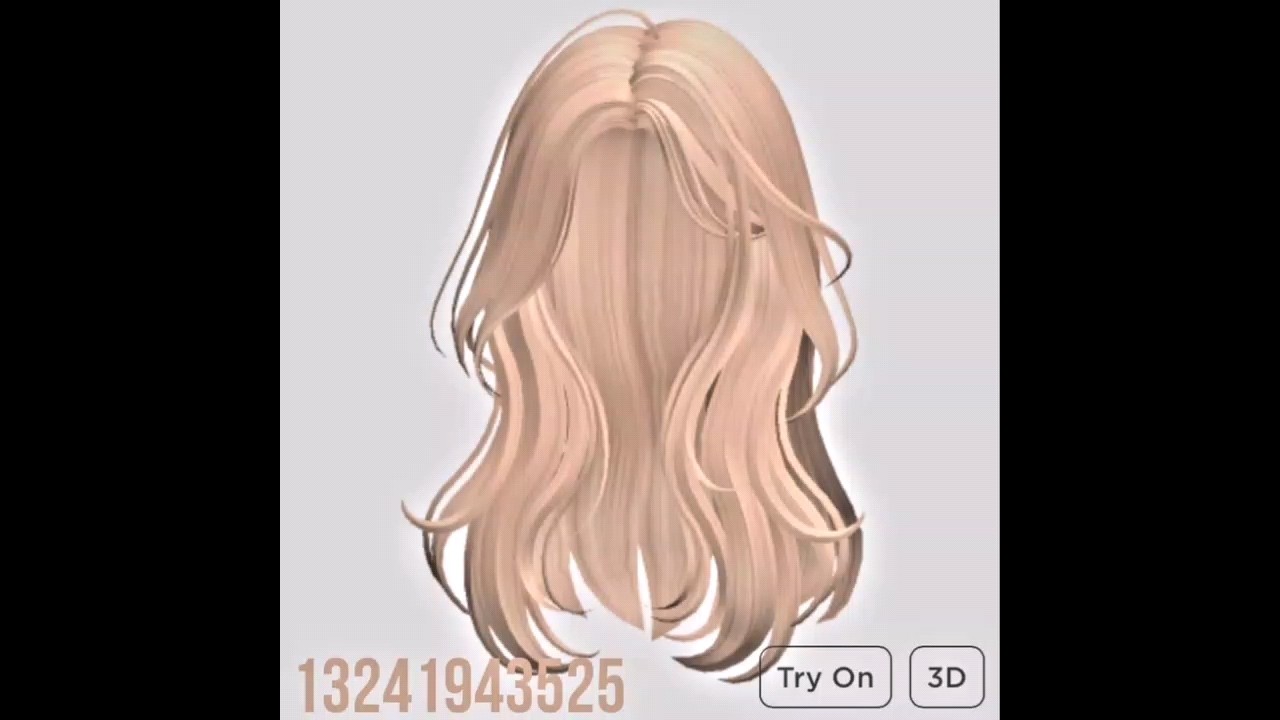 Roblox cute hair codes (blonde)