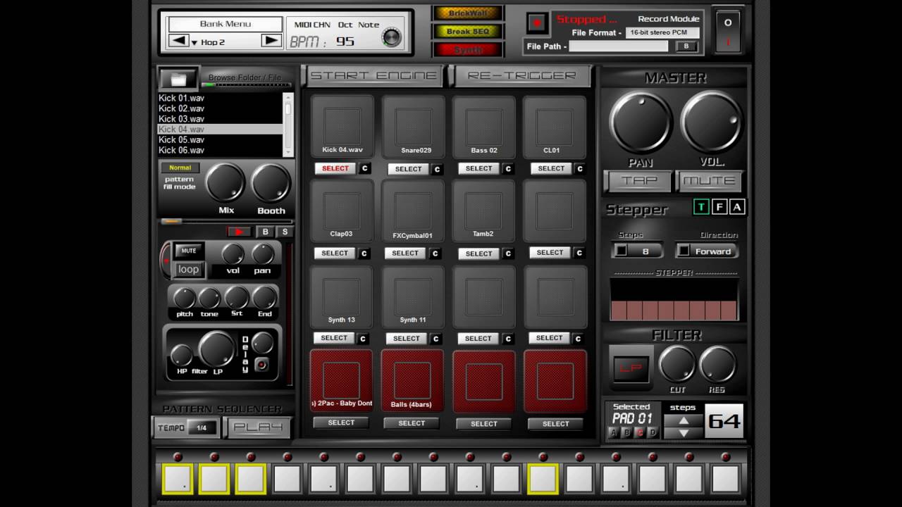 Free Akai MPC Style Sampler VST Plugin - YouTube