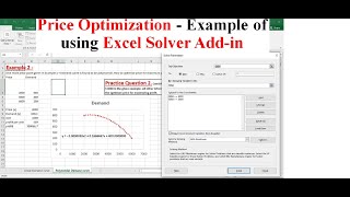 Price Optimization using Excel solver Add-in Examples || Learn Easily