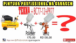 Pintura profissional com P827 mais bc77 e tekna 25l, pintar carro preto nunca foi tão facil