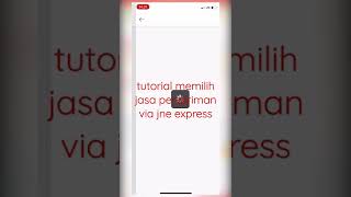 tutorial memilih jasa pengiriman paket via jne express di aplikasi shopoe