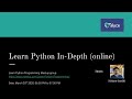 Learn Python In-Depth | Learn Python Programming meetup | Meetup 4