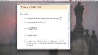 Introduction to Mathematica - Basic Computations