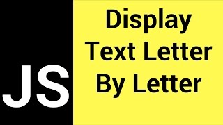 Javascript Typewiter - How To Create Typewriter Effect In JS Using SetTimeOut() [ with source code ]