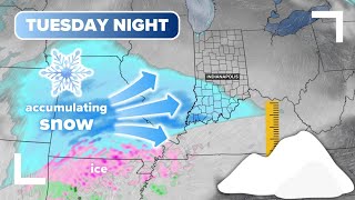 Another accumulating snow heading for Indiana by Tuesday night | Early look