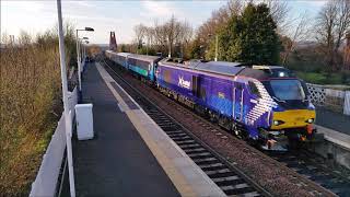 Class 68 Thundercat locomotives on the Scotrail Fife Circle passenger trains from Edinburgh