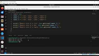 Check how much memory an object is consuming in Python