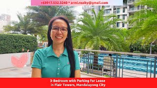 DMCI 3BR (N3211) Condo for Rent with Parking at Flair Towers Mandaluyong