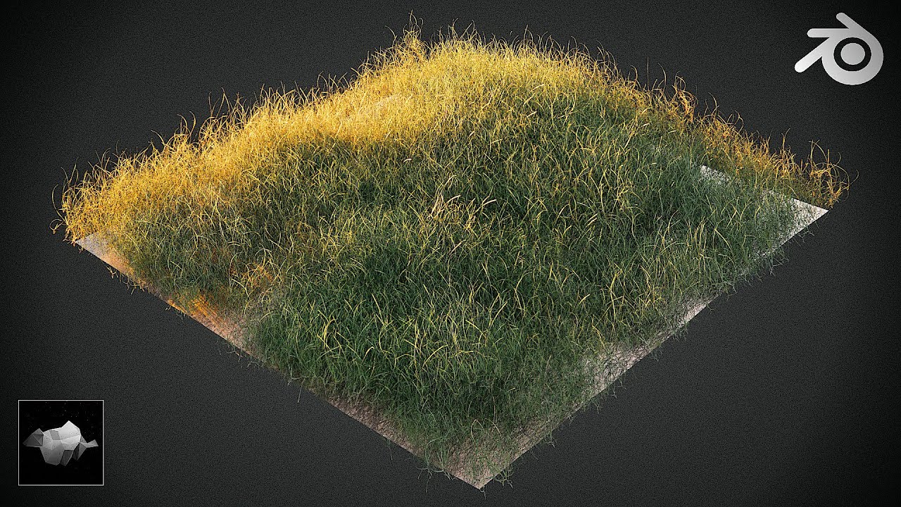 How To Create Grass In Blender Youtube