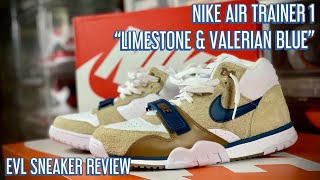 NIKE AIR TRAINER 1 “LIMESTONE \u0026 VALERIAN BLUE” | EVL SNEAKER REVIEW | EVL TV