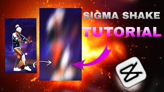 SIGMA SHAKE TUTORIAL | FREE FIRE SIGMA SHAKE TUTORIAL | CAPCUT EDIT |