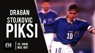 Dragan Stojkovic Piksi ● Skills ● Yugoslavia 1:1 Spain ● Qualifications World Cup 30.04.1997