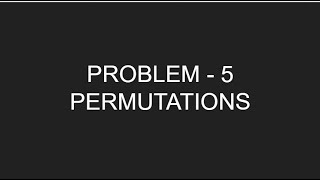 CSES PROBLEMSET: INTRODUCTORY PROBLEMS: PROBLEM 5: PERMUTATIONS