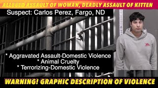 GRAPHIC DESCRIPTION OF VIOLENCE: Fargo Man Charged With Assault Of Woman, Deadly Assault Of Kitten