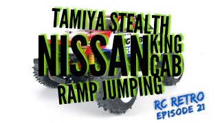 EPISODE 21: TAMIYA NISSAN KING CAB GETS A NEW PAINT JOB \u0026 HITS THE RAMP AND GOES AIRBORNE!