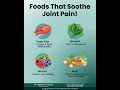 top foods to soothe joint pain u0026 reduce inflammation naturally 🥗🐟