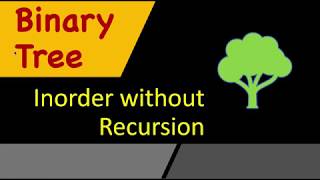 Inorder Traversal without Recursion | Binary Tree | Using Stack