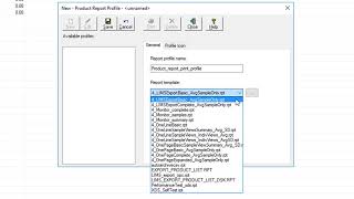Creating a Product Report Profile - ISIscan