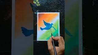 republic day drawing easy with soft pastel/easy drawing #shorts