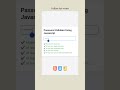 Password Validation Using JavaScript 📌🖱️🖥️