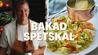 Bakad spetskål med smörsås och forellrom – Thomas Sjögrens godaste recept