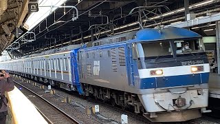 EF210 901クマイチ牽引東京メトロ有楽町・副都心線17000系17104F甲種輸送8862レ名古屋通過