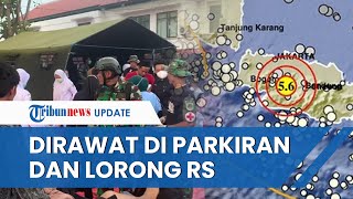 Penampakan Ratusan Korban Luka Gempa Cianjur di RSUD Cianjur, Dirawat di Parkiran dan Lorong