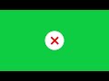 tick mark check mark chroma key effect green screen animation