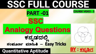 analogy diagram ssc problems in kannada/ssc quantitative and reasoning problem/mts/ssc gd/cgl/chsl