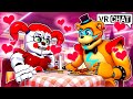 Circus Baby and Glamrock Freddy Cringe Valentine’s Date in VRCHAT