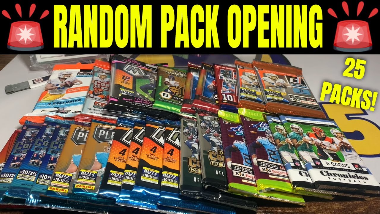 *🚨RANDOM PACK OPENING🚨* With a Wide Variety of 25 Football Card Packs!