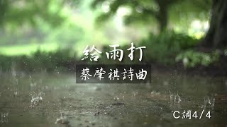 《給雨打》蔡肇祺 詩曲