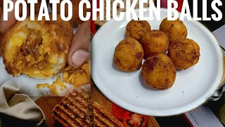 how to make chicken Potato balls Malayalam video|simple recipe   പൊട്ടറ്റോ ചിക്കൻ ബോൾസ്