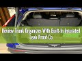 Review Trunk Organizer With Built-In Insulated Leak Proof Cooler Bag,Collapsible Cargo Organizer For