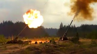 Terrible Moment !!! Russian Artillery Destroys Ukraine M777 | Leopard 2 | Bradley IFV