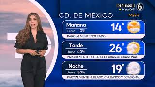 El pronóstico del tiempo con Pamela Longoria @pamelaalongoria #Mexico #Monterrey #guadalajara