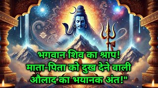 भगवान शिव ने बताया कौन से औलाद अपने माता-पिता को दुख देती है | शिव कथा | पौराणिक कथा | गरुड़ पुराण |