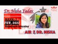 Dr. Nisha Yadav, Rank 7, FET 2022 (OBG)