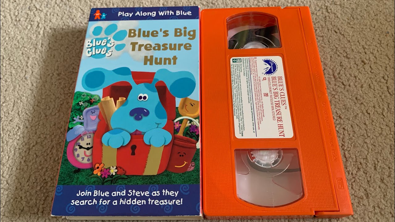Blue S Clues Blue S Big Treasure Hunt Vhs 1999 Nickelodeon Animation