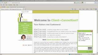 Client~ConneXion Tutorial: Live Visitor Engagement